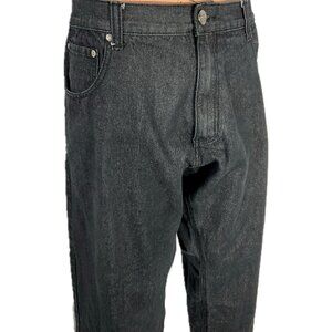 Urban Label Sz 44 (42") Black Men's Jeans Denim